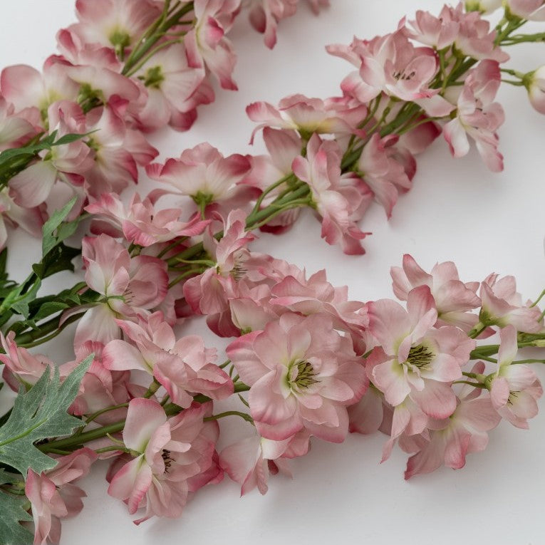 Set of 3 Charming Artificial Delphinium Stems - Pink