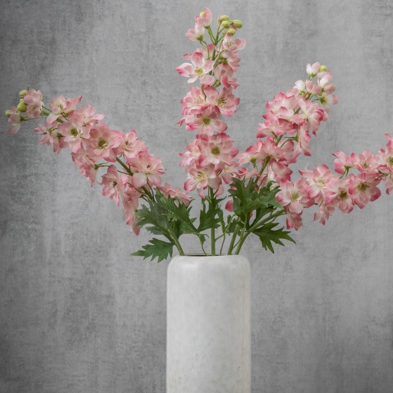 Set of 3 Charming Artificial Delphinium Stems - Pink