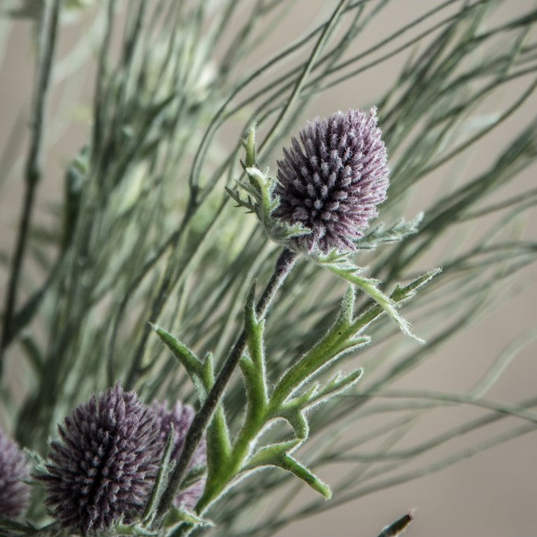 Set of 3 Artificial Thistle Stems (Available in 2 Colors)