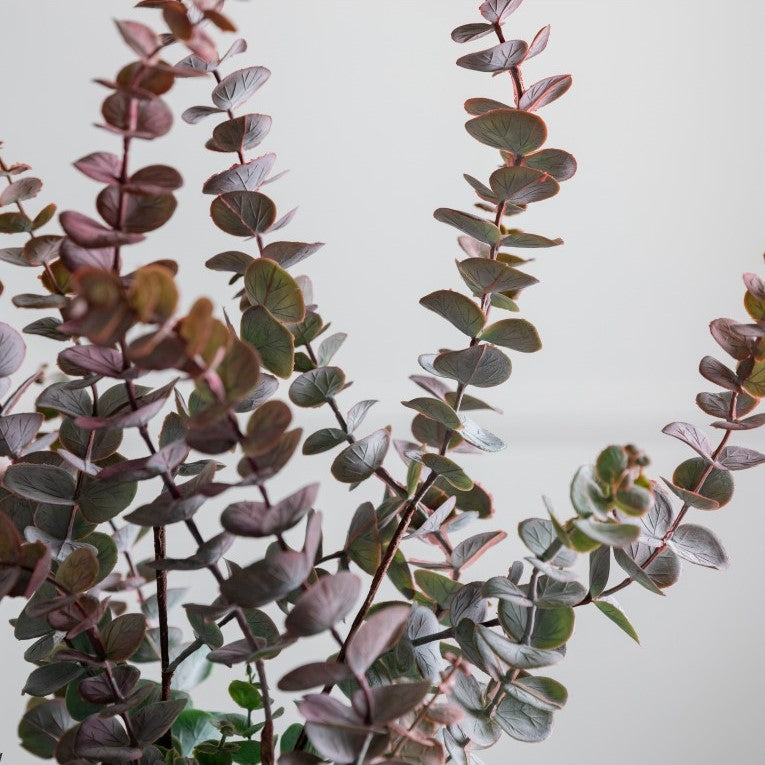 Set of 6 Artificial Eucalyptus Sprays in Dusky Damson