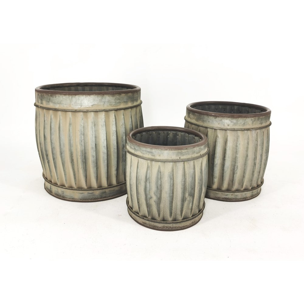 Set of 3 Nested Vintage Planters/ Bins