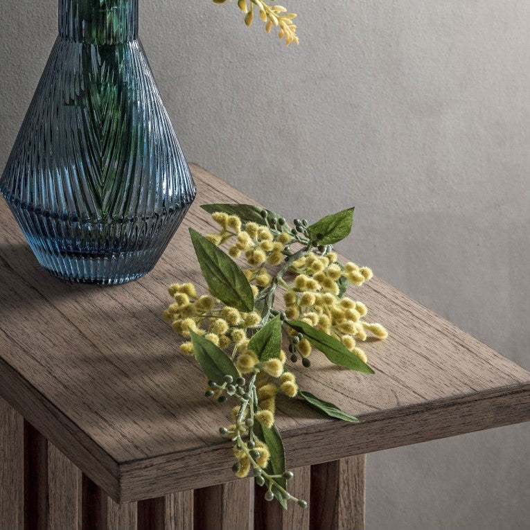 Set of 3 Sunrise Petals Artificial Mimosa Stems