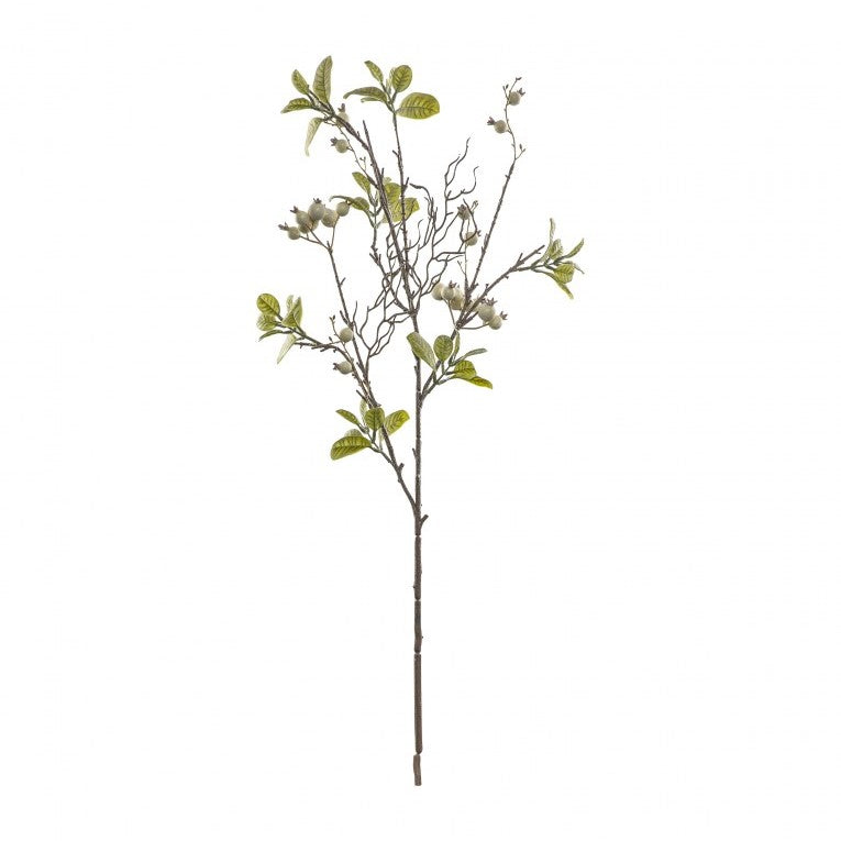 Set of 3 Artificial White Berry Stems for Seasonal Delight