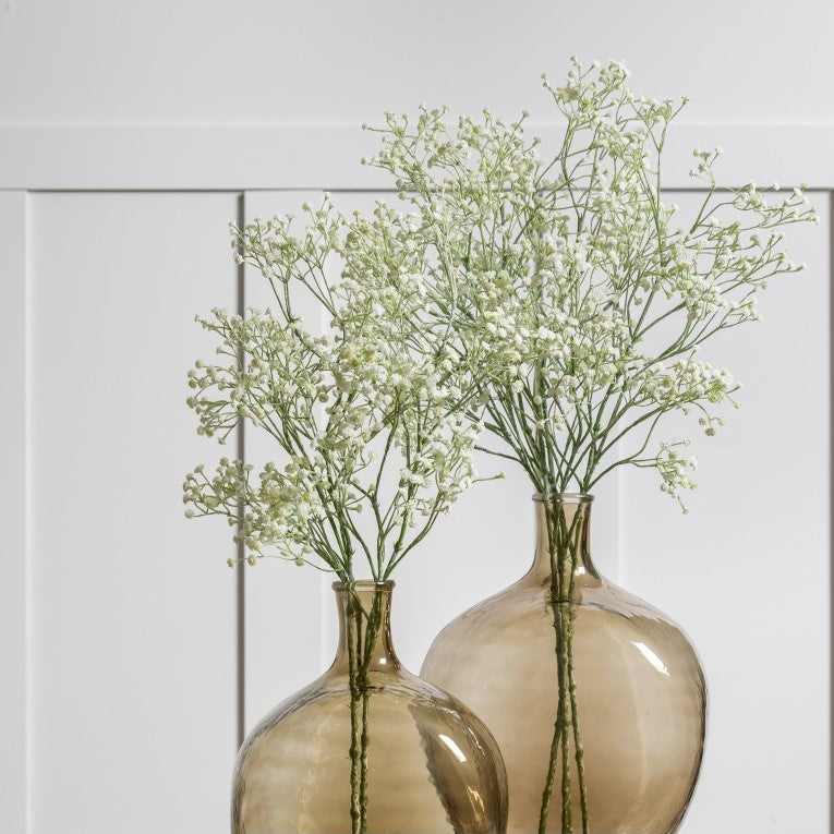 Set of 5 Elegant Artificial Gypsophila Sprays White