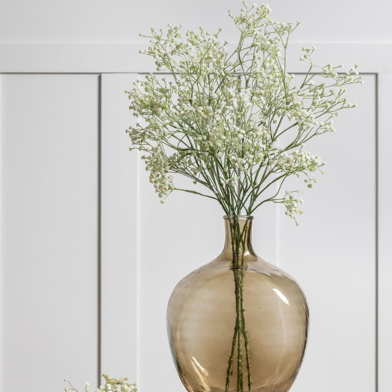 Set of 5 Elegant Artificial Gypsophila Sprays White