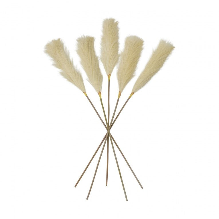 Set of 5 Soft Artificial Goma Feather Stems (Available in 3 Colors)