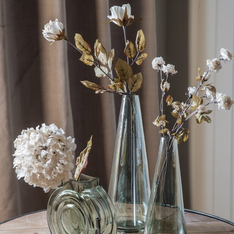 Set of 6 Graceful Dried Rose Stem - Ivory