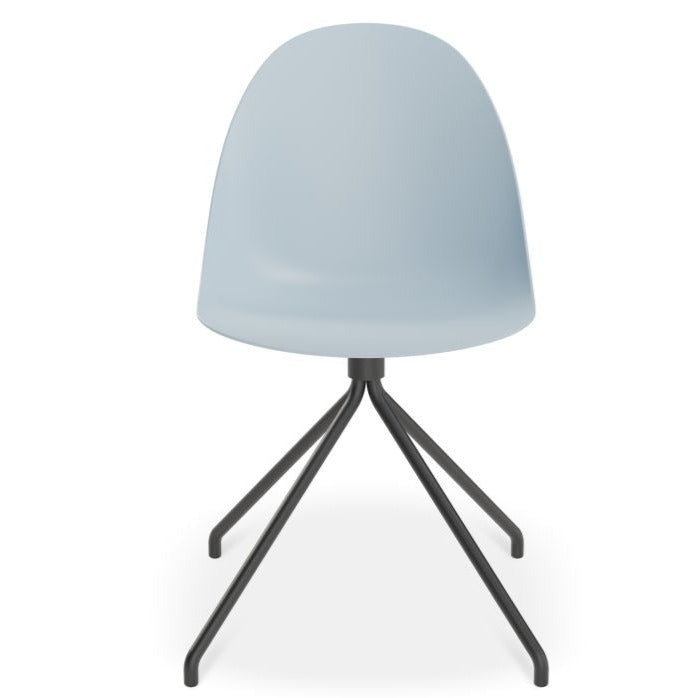 Shell Serenity Blue Pyramid Base Dining Chair