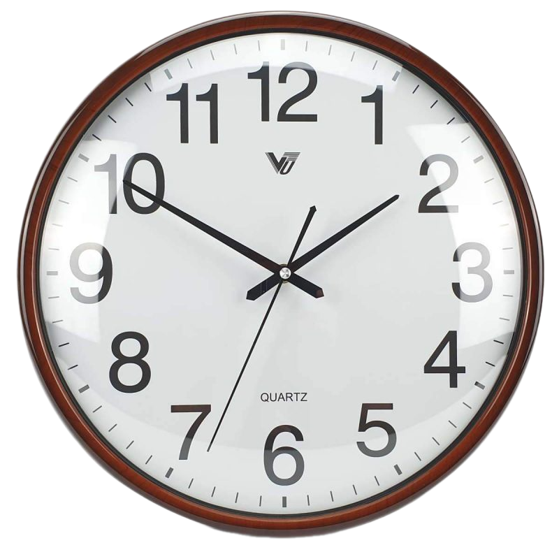 Shiny Plated Frame Round Wall Clock (Available in 2 colors)