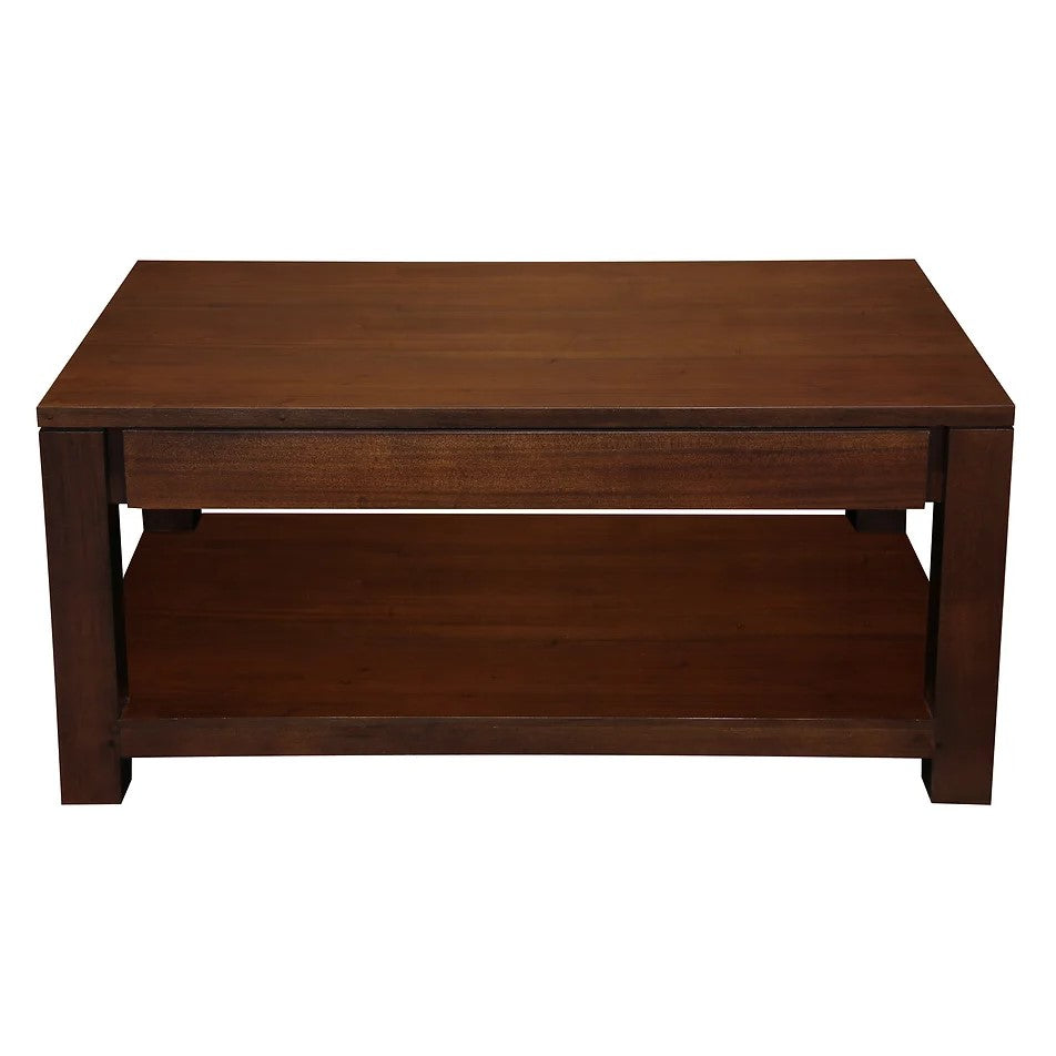 Showcase in Style 2 Drawer Coffee Table - Brown