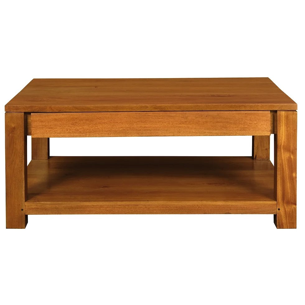 Showcase in Style 2 Drawer Coffee Table - Light Brown