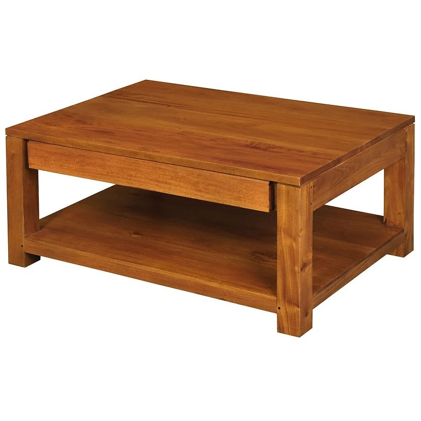 Showcase in Style 2 Drawer Coffee Table - Light Brown