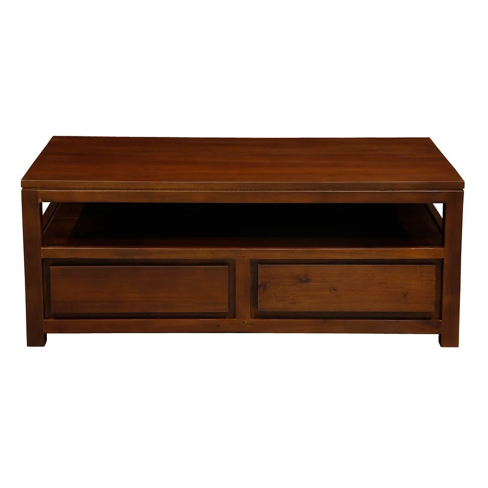 Showcase in Style 4 Drawer Coffee Table - Brown