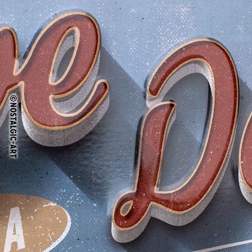 Sign Love Dog - Nostalgic-Art Hanging Sign - 10 x 20cm