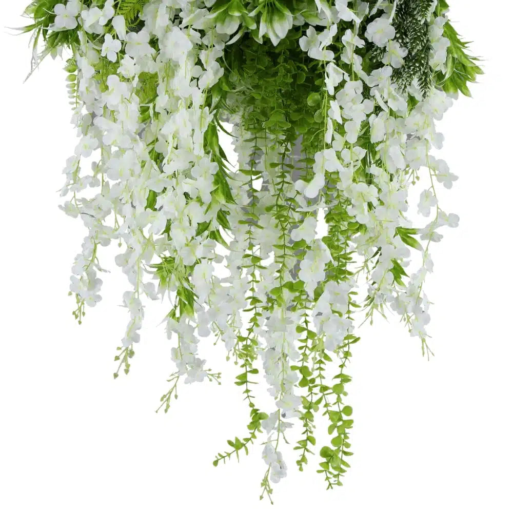 Silver Garden Artificial Hanging Wall Disc 60cms