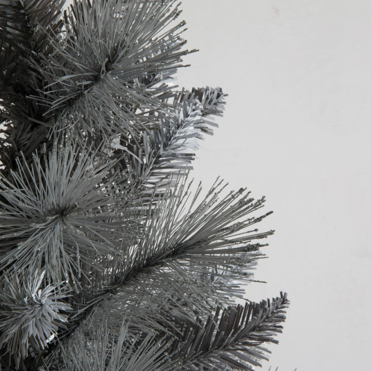 Silver Shiny Artificial Potted Pine Tree (Available in 2 Sizes)