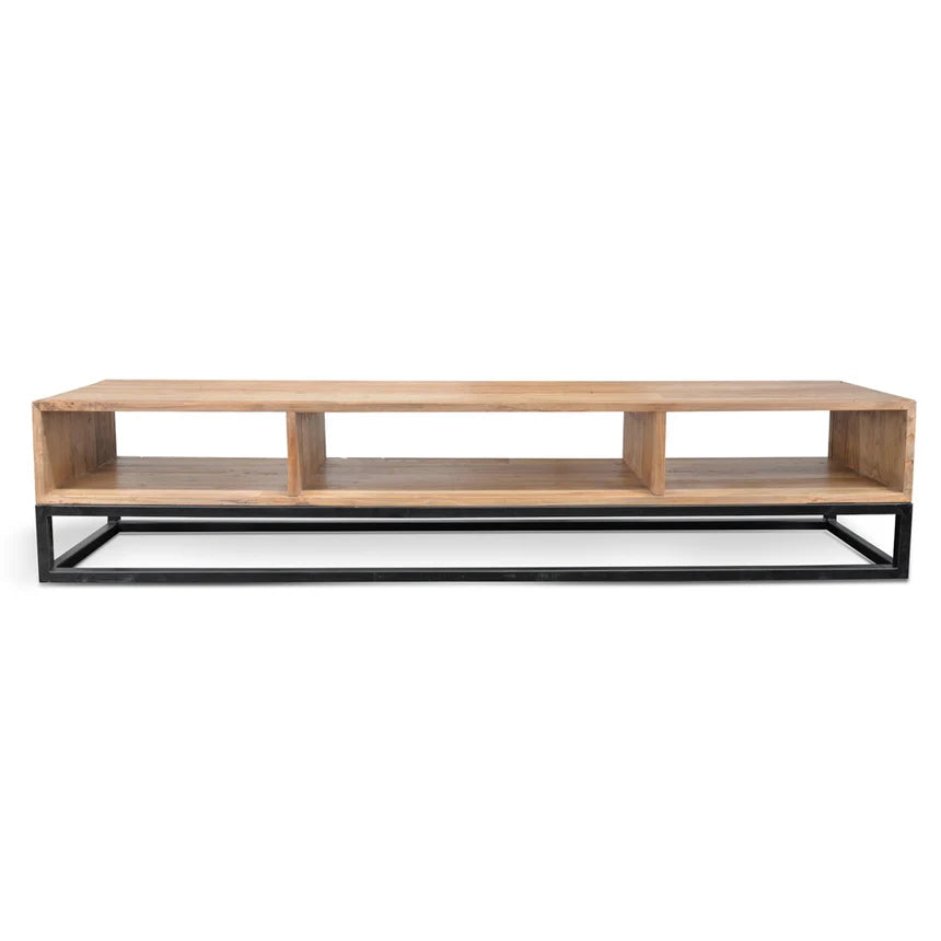 Simple Reclaimed TV Entertainment Unit 220cms - Natural