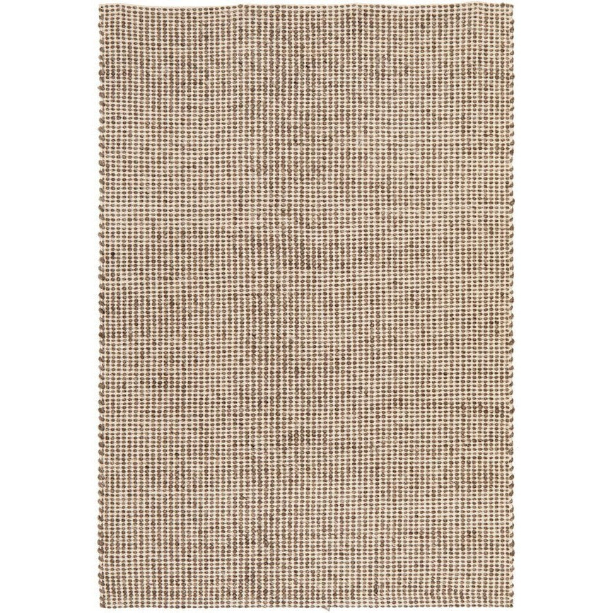 Skandi Brown Flat Weave Wool Rug - 320 x 230cms