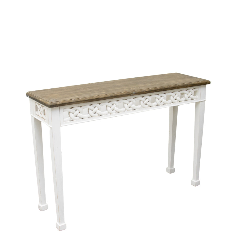 Sleek Braid Console Table - 120cms