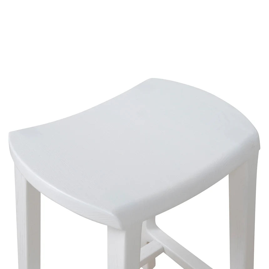 Sleek Comfort Modern Bar Stool - White
