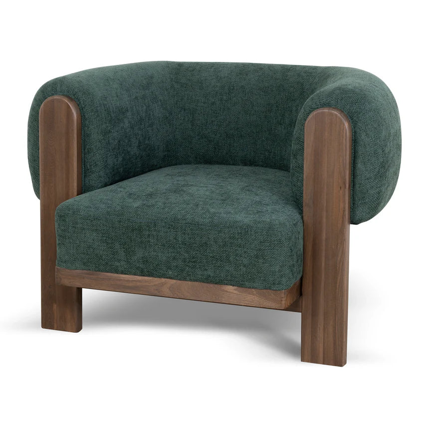 Sleek Comfort Sierra Lounge Chair - Walnut