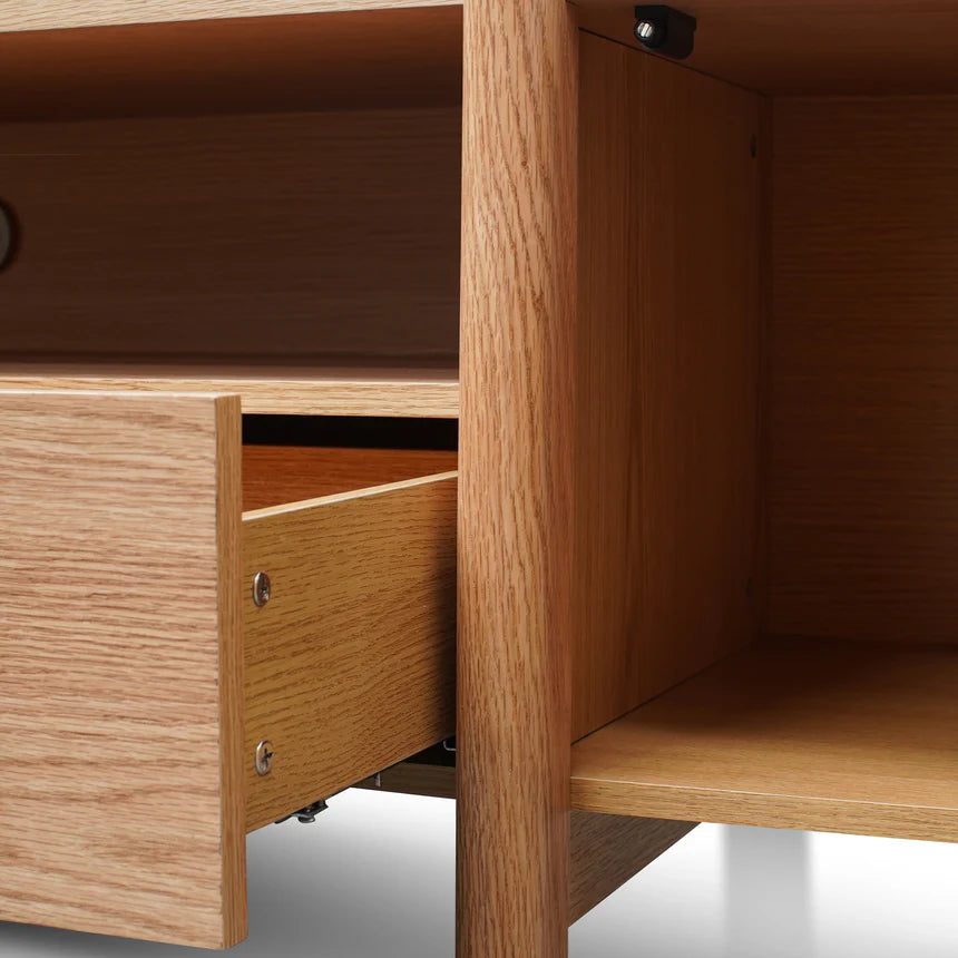 Sleek Entertainment TV Unit 210cms - Natural