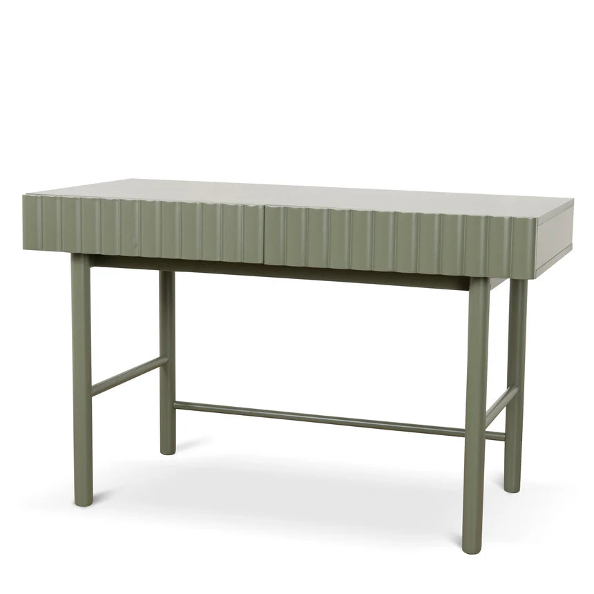 Sleek Green Storage Home Office Desk - 120cms