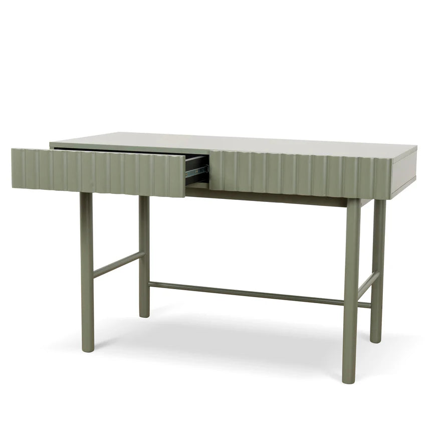 Sleek Green Storage Home Office Desk - 120cms