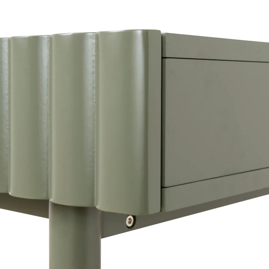 Sleek Green Storage Home Office Desk - 120cms