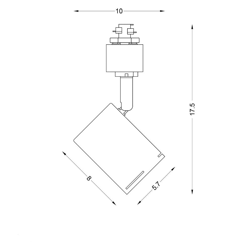 Sleek LED Ready Adjustable Spotlight (Available in 2 Colors)