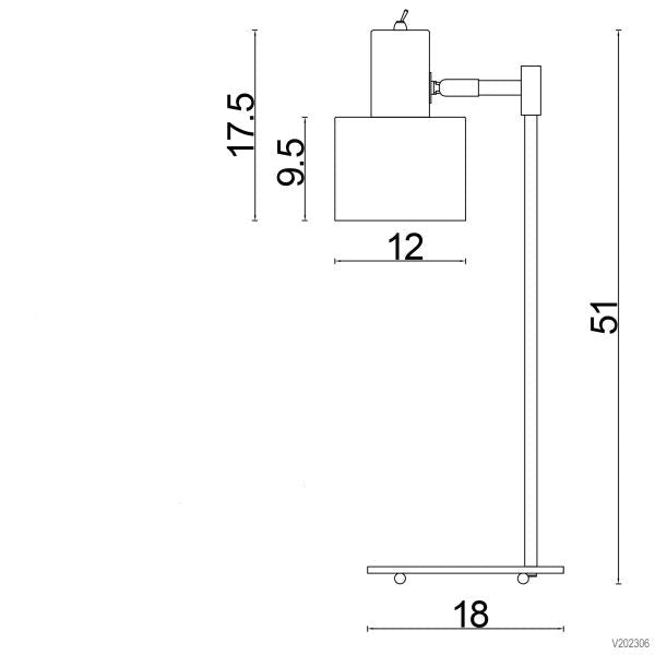Sleek Mid-Century Chrome Task Lamp (Available in 2 Colors)