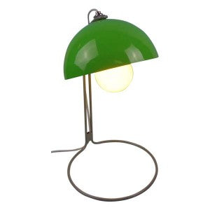 Sleek Style Metal Based Table Lamp - Green