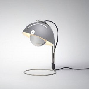 Sleek Style Metal Based Table Lamp - White