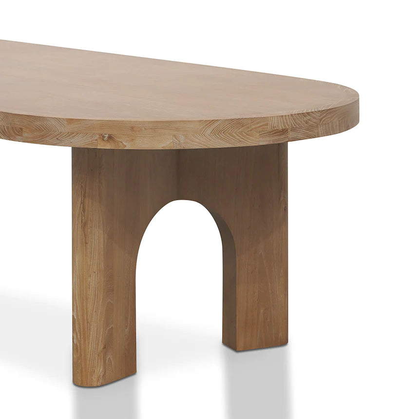Sleek Sycamore Dining Table 280cms - Natural