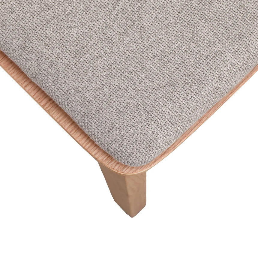 Sleek Wooden Grey Seat Dining Chairs - Set of 2