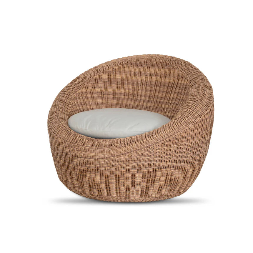 Sleek & Minimalist Design Rattan Lounge Chair - Natural
