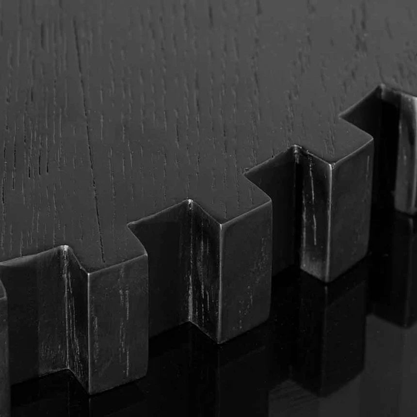 Sleek and Modern Glass Round Dining Table - Black