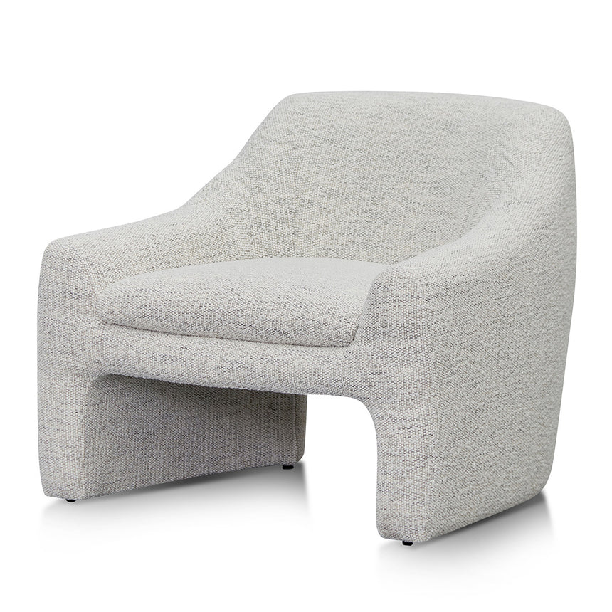 Sleek and Stylish Fabric Archair - Fog Grey
