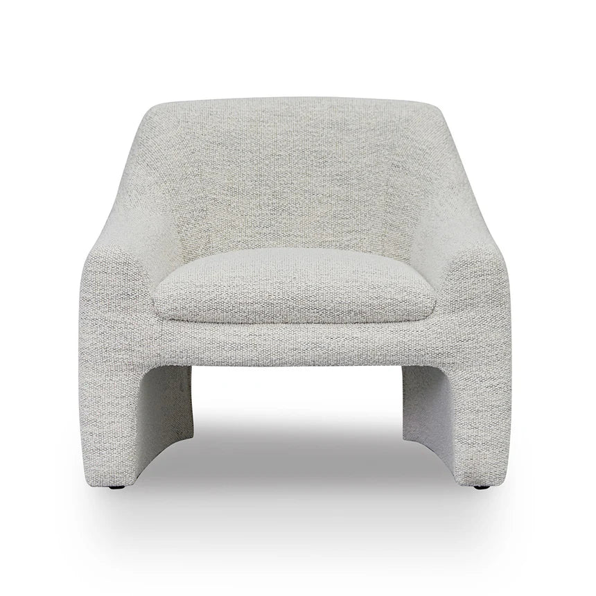 Sleek and Stylish Fabric Archair - Fog Grey