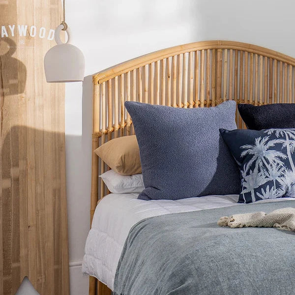 Smoke Grey Boucle Cushion with Feather Insert - 60x60cms