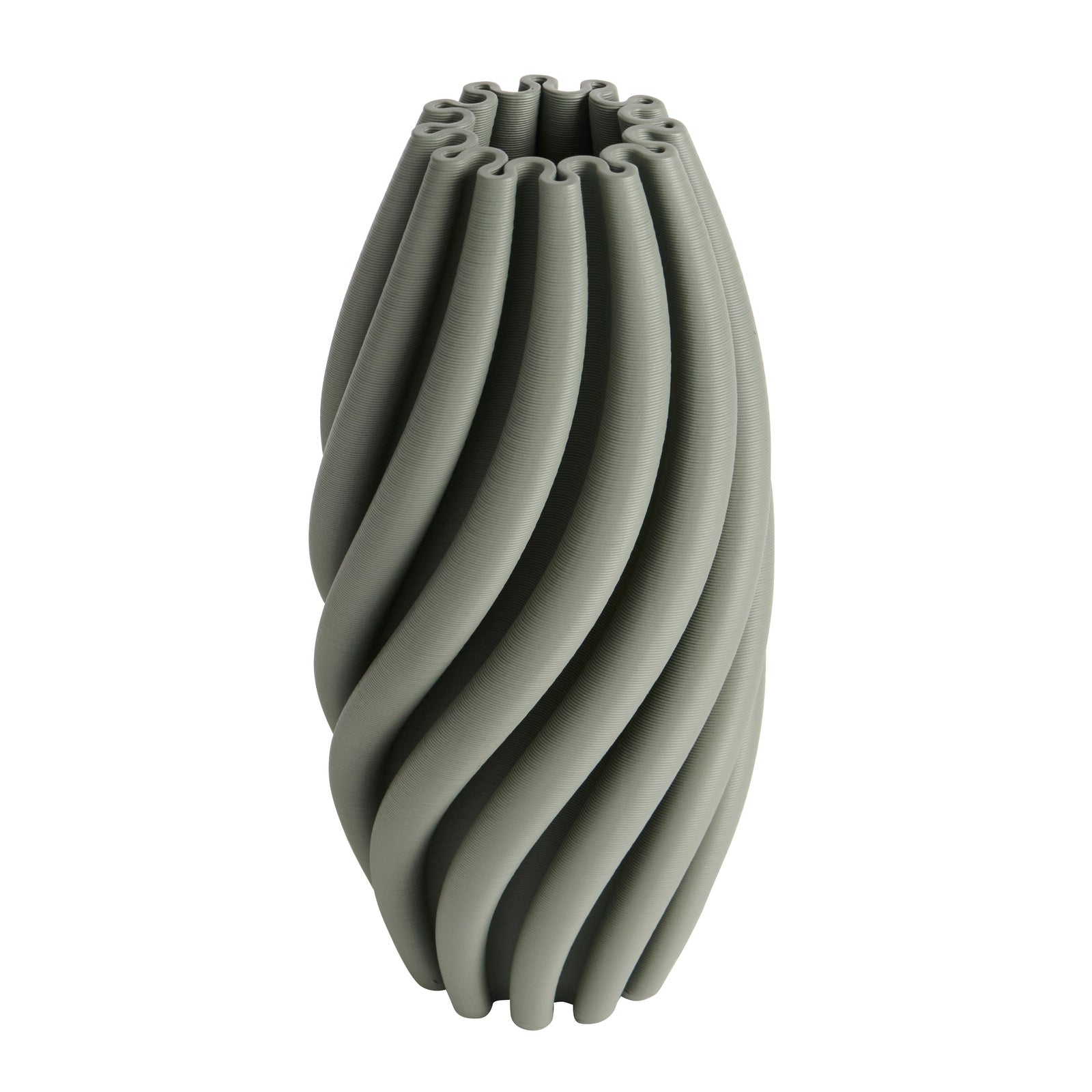 Soft Sophistication Sage Green Ceramic Vase - 29cms
