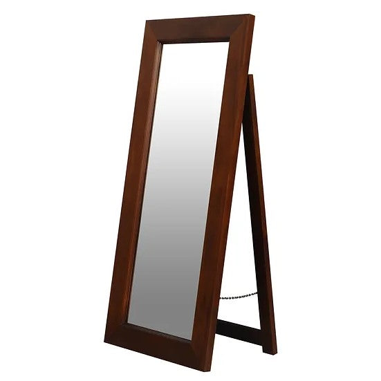 Solid Mahogany Wooden Standing Mirror 65 x 150 cm - Brown