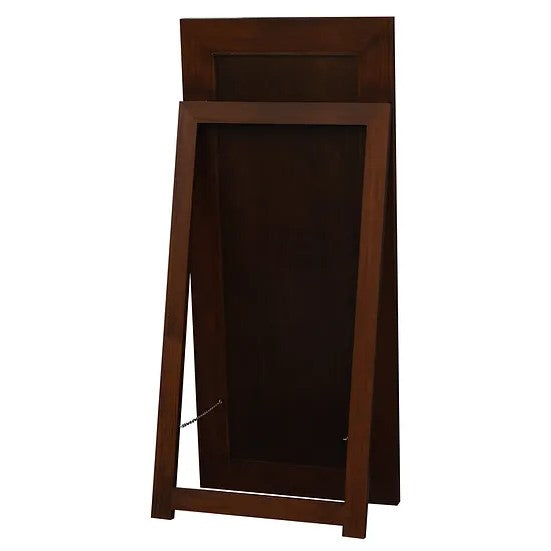 Solid Mahogany Wooden Standing Mirror 65 x 150 cm - Brown