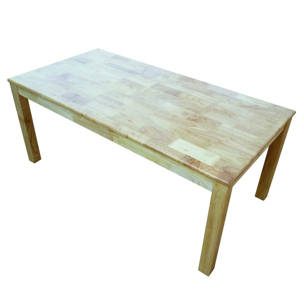 Solid Rectangular Table with 2 Stacking Chairs