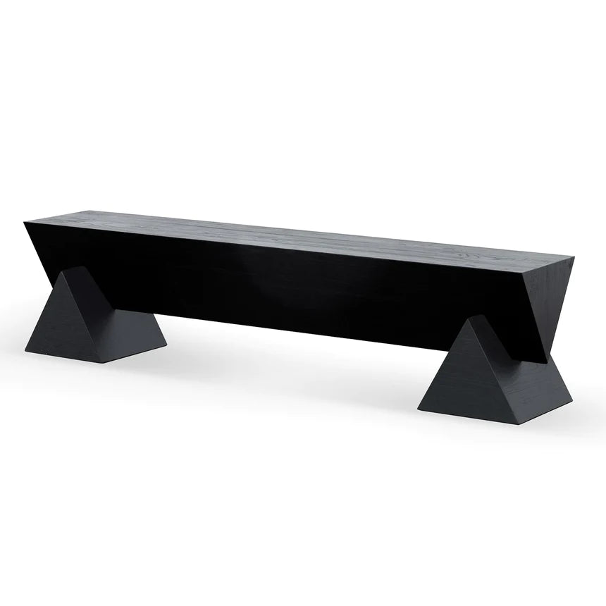 Solid Wooden Dining Benches 190cms - Black