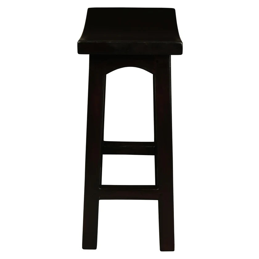 Solid Mahogany Timber Design Kitchen Counter Stool - Chocolate