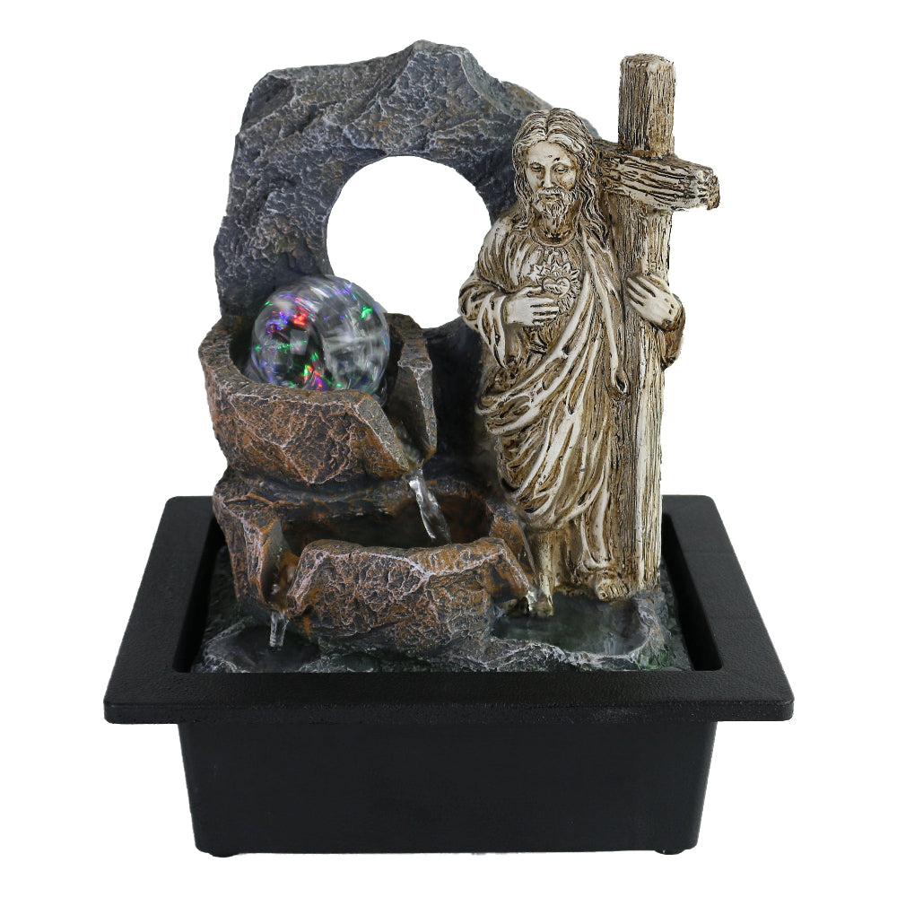 Son of God Polyresin Fountain Tabletop Decor