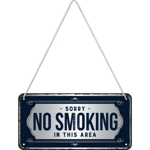 Sorry, No Smoking - Nostalgic-Art Hanging Sign - 10 x 20cm