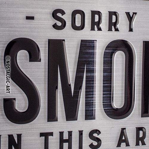 Sorry, No Smoking - Nostalgic-Art Hanging Sign - 10 x 20cm