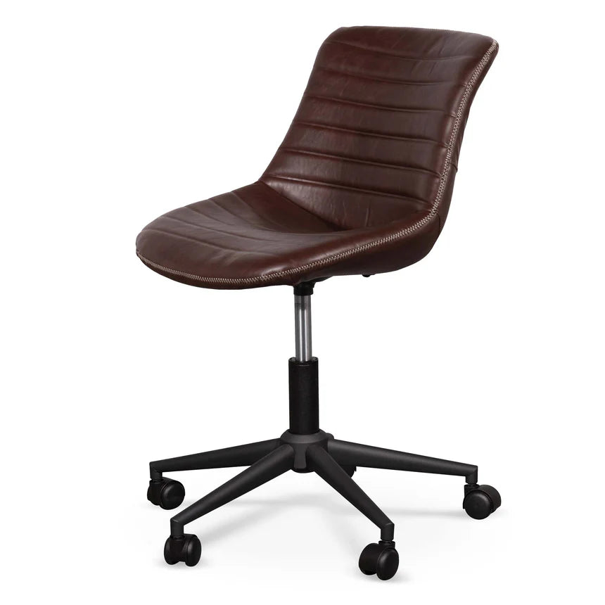 Spacious Surface Office Chair - Hickory Brown
